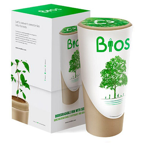 Biodegradable urns for ashes