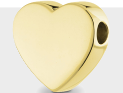 Yellow- & white gold ashes pendants