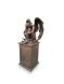 Urn for ashes ‘Angel of Sorrow’ on pedestal in various colours