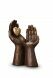 Keepsake art urn with candle holder and heart