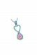 Stainless steel ashes pendant 'Angel wing'