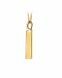 Gold cremation ashes jewel 'Bar'