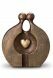 Ceramic duo/companion funeral art urn 'Memory'