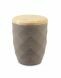 Urn for ashes 'Diamonds' grey-brown with spruce wood lid