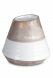 Porcelain urn for ashes 'Maya' | Brown marble motif