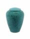 Turquoise ceramic urn
