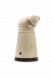 Handmade Ceramic Dog Urn with Heart – White