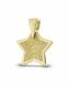 Fingerprint pendant 'Star' made of gold Ø 1.9 cm