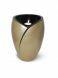 Fiberglass funeral urn 'Luce' with candle holder gold