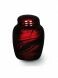 Fiberglass funeral urn 'Sparkling' red