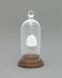 Glass bell (silver bracket)