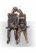Grave Sculpture 'Seated Couple' – 3D, freestanding, dowel on the bottom