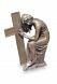 Grave remembrance sculpture 'Woman next to cross'