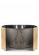 Bronze grave bowl or memorial flower pot in several colours