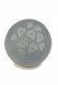 Spherical keepsake urn 'Hearts' Grey Slib