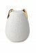 Dog urn for ashes with gold coloured ears