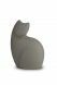 Grey cat cremation ashes urn