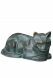 Cat urn Oily Green Melange - SALE