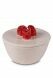 Ceramic keepsake urn beige with red roses