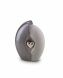 Ceramic keepsake cremation ashes urn 'Silver heart'