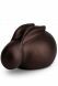 Rabbit cremation ashes urn bronze-brown