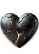 LEGEND Fractured Heart - Handcrafted Bronze Cremation Urn
