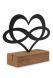 Memorial sculpture with ash compartment ‘Heart with infinity symbol’