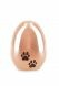 Micro keepsake ashes urn 'Pawprints' rose