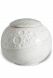 Porcelain cremation urn 'Moon' stone look