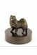 Samoyed funeral urn bronzed