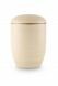 Sand coloured water cremation urn for burial at sea with golden stripe