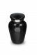 Small urn for ashes 'Elegance' with black pearlescent finish