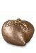 Consolation mini urn 'Rose on heart'