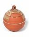 Ceramic funeral urn brick red