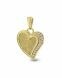 Fingerprint pendant 'Heart' made of gold with diamonds