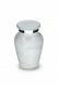 Small cremation urn for ashes 'Elegance' white-grey nature stone look