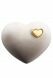 Urn for Ashes Heart made of natural lime wood | SALE