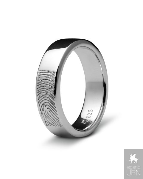 Titanium fingerprint 2025 ring