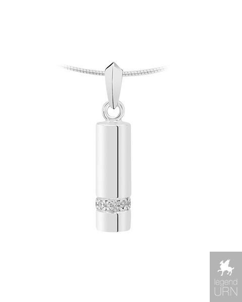 White gold hotsell cremation necklace