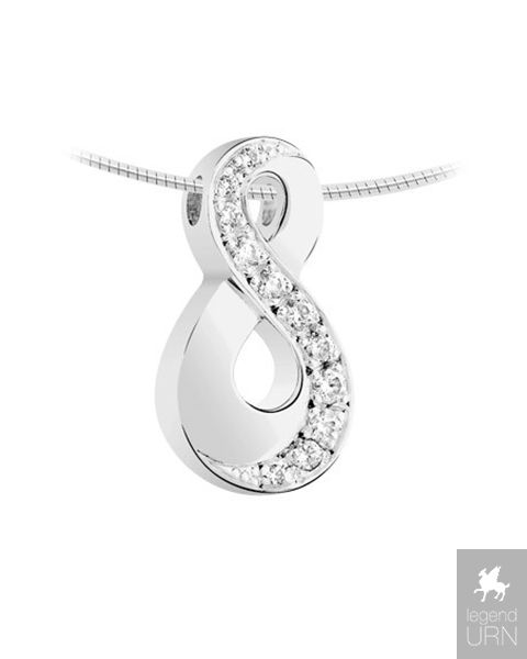 White gold cheap ashes pendant