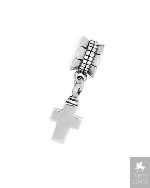 Silver Ashes charm Cross for Pandora bracelets