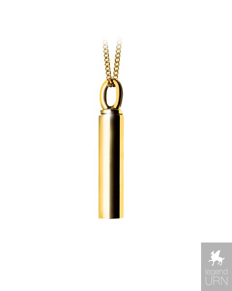 9ct gold store ashes pendant