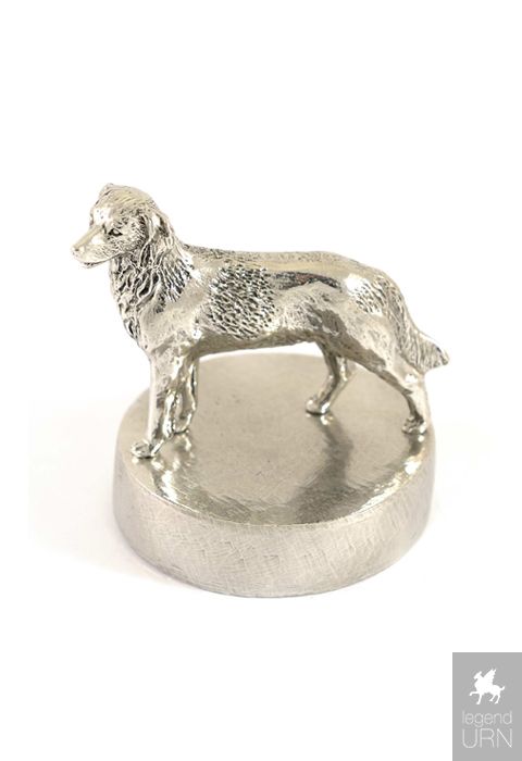 Pewter Border Collie Cremation Ashes Dog Urn