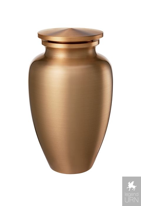Classic Bronze Cremation Urn gold coloured Urns Norge