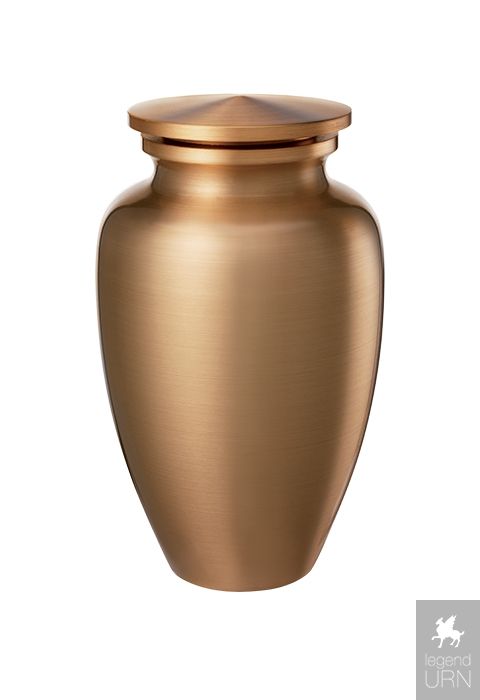 Classic Bronze Cremation Urn gold coloured