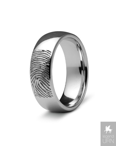 Elegant Fingerprint Ring made of 925 Sterling Silver