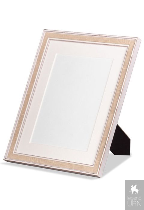 Lee Allemaal Schrikken High quality wooden photo frame beige 20x15 cm | legendURN