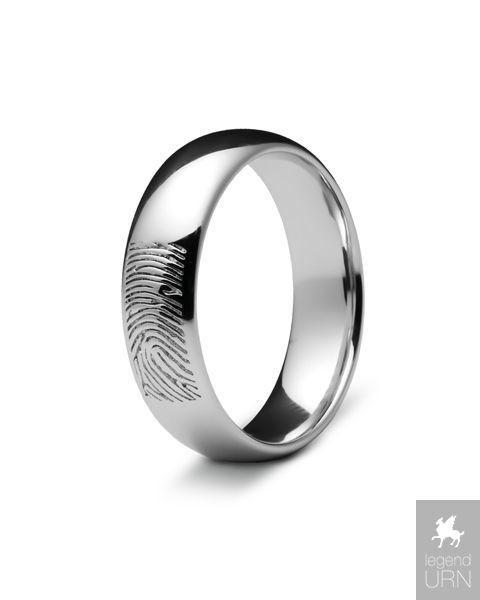 Fingerprint ring silver 2025