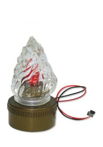 Battery for solar powered grave lantern