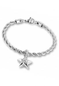 Cremation ash bracelet